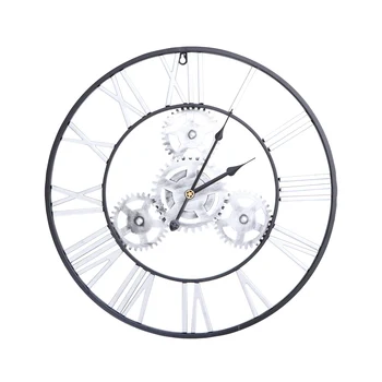 Iron Gear Wall Clock Retro Fashion Wall Decorative Hanging Clock No Battery Vintage Art Decor Home Office Bedroom Silver Golden
Iron Gear Wall Clock Retro Fashion Wall Decorative Hanging Clock No Battery Vintage Art Decor Home Office Bedroom Silver Golden
