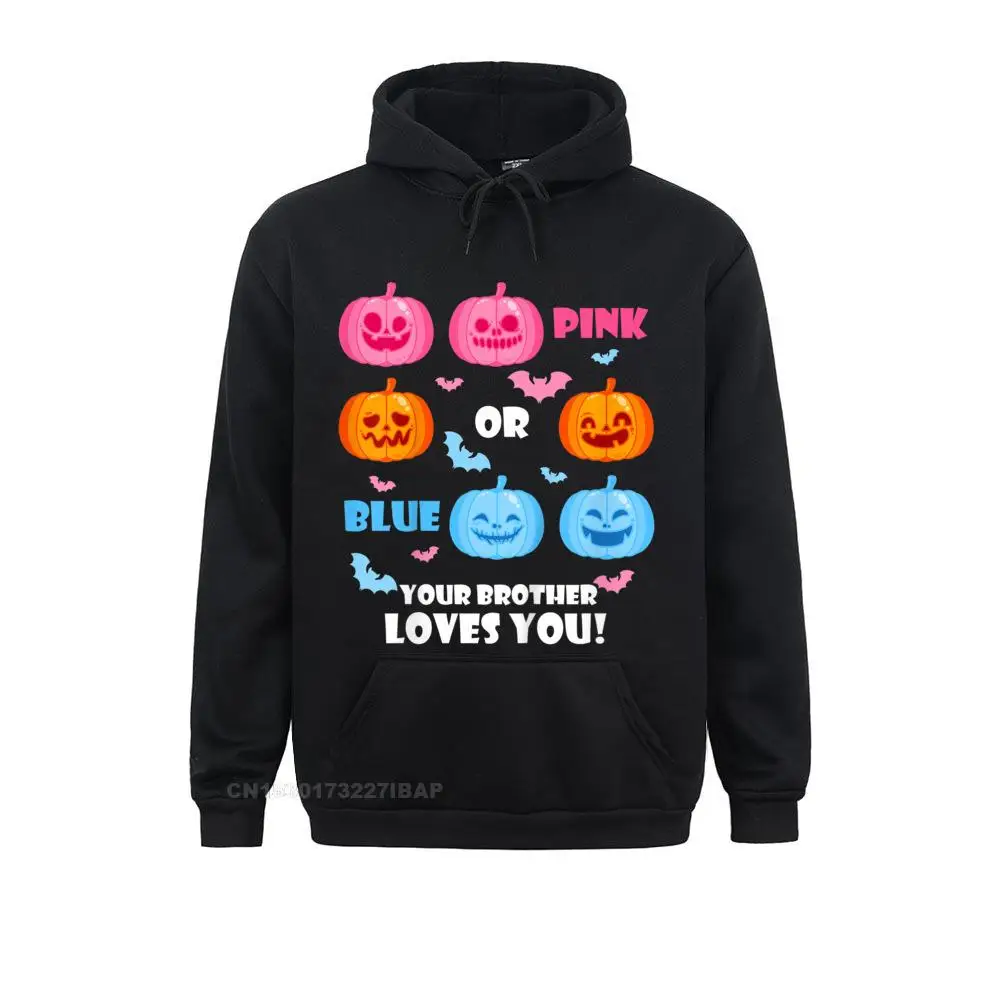

Halloween Gender Reveal Your Brother Loves You Theme Hooded Pullover Print Hoodies Slim Fit Men's Sweatshirts 3D Autumn Hoods