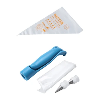Pastry Nozzle Tips Sugar Craft Fondant Cake Icing Piping Bag Decorating Pen Set(Blue) with 100Pcs Disposable Bag (M)
Pastry Nozzle Tips Sugar Craft Fondant Cake Icing Piping Bag Decorating Pen Set(Blue) with 100Pcs Disposable Bag (M)