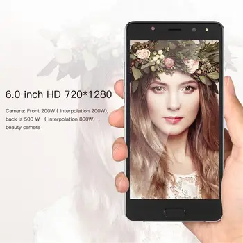 6 Inches MTK6580 Smartphone Cell Phone For Android S8 Support Multi Language Dual Sim Dual Standy Front 200W Camera
6 Inches MTK6580 Smartphone Cell Phone For Android S8 Support Multi Language Dual Sim Dual Standy Front 200W Camera