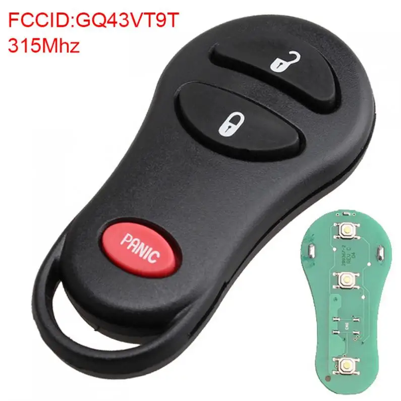 315Mhz 3 Buttons Replacement Smart Remote Car Key Fob GQ43VT9T fit for 1999 2000 2001 2002 2003 2004 Jeep Grand Cherokee
315Mhz 3 Buttons Replacement Smart Remote Car Key Fob GQ43VT9T fit for 1999 2000 2001 2002 2003 2004 Jeep Grand Cherokee