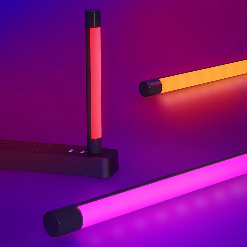 Портативный светодиодный светильник с RGB-подсветкой цветной ночсветильник для