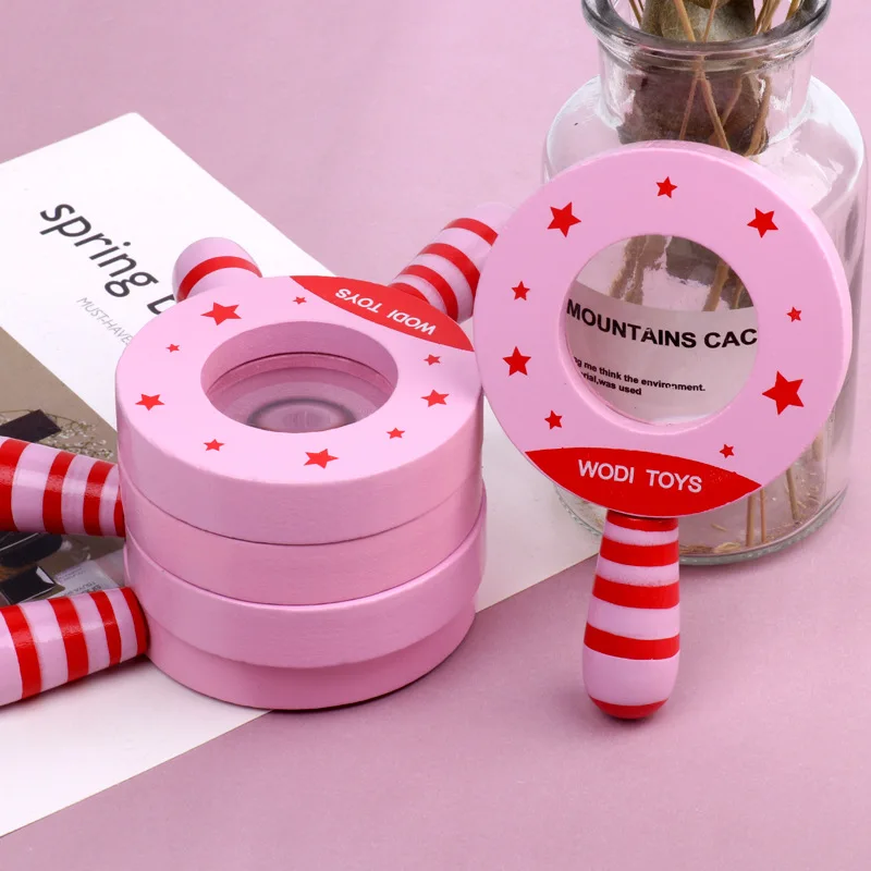 Regional Equipment Practical Tool Wooden High-definition Magnifying Glass Children Develop Observation Skills Small Toys
Regional Equipment Practical Tool Wooden High-definition Magnifying Glass Children Develop Observation Skills Small Toys