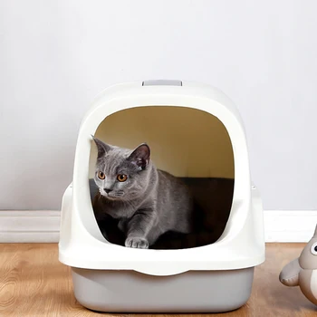 Pet Cat Litter Box Large Fully Enclosed Cat Toilet Pet Supplies Splash Proof Cat Potty
Pet Cat Litter Box Large Fully Enclosed Cat Toilet Pet Supplies Splash Proof Cat Potty