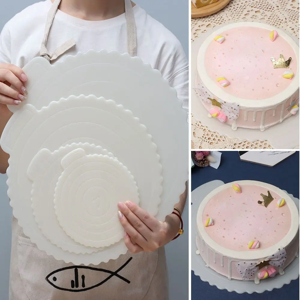 Reusable Mousse Cake Boards Plastic Cake Base Cupcake Dessert Multi-Size White Tray For Home Wedding Birthday Party Baking Tools
Reusable Mousse Cake Boards Plastic Cake Base Cupcake Dessert Multi-Size White Tray For Home Wedding Birthday Party Baking Tools