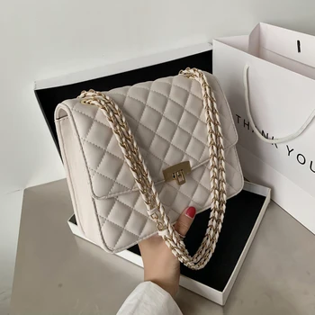 Solid Color Pu Leather Luxury Handbags Women Bags Designer Lattice Handbags High Quality Ladies Shoulder Hand Bags For Women 
Solid Color Pu Leather Luxury Handbags Women Bags Designer Lattice Handbags High Quality Ladies Shoulder Hand Bags For Women
