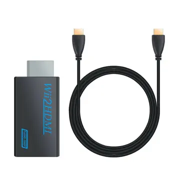 to HDMl Converter with 5ft High Speed HDMl Cable Wii2hdml Adapter for Wii-Wii AV Multi Out Plug DVI Black Male-female Below 2W
to HDMl Converter with 5ft High Speed HDMl Cable Wii2hdml Adapter for Wii-Wii AV Multi Out Plug DVI Black Male-female Below 2W