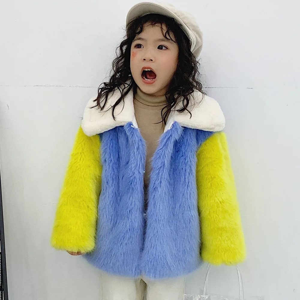 FIRSTTO Stylish Mother Daughter Contrast Color Faux Fox Fur Hairy Shaggy Outwear Winter Keep Warm Sweet Jacket Coat Tops 2 Color
FIRSTTO Stylish Mother Daughter Contrast Color Faux Fox Fur Hairy Shaggy Outwear Winter Keep Warm Sweet Jacket Coat Tops 2 Color