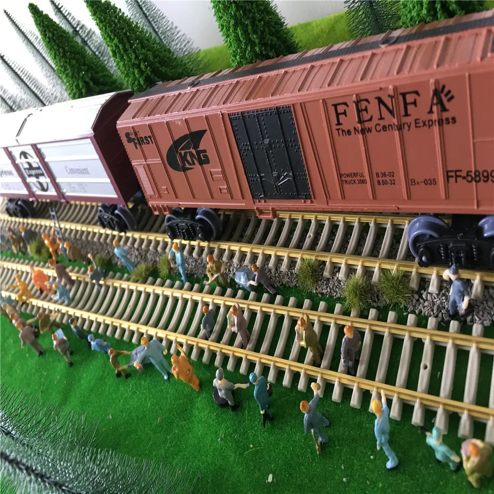 architecture 5mm flock grass ho train layout03