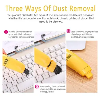New Keyboard Office Computer Cleaners Keyboard Brush Clean Computer Tools Vacuum Cleaner USB Dust Cleaner
New Keyboard Office Computer Cleaners Keyboard Brush Clean Computer Tools Vacuum Cleaner USB Dust Cleaner