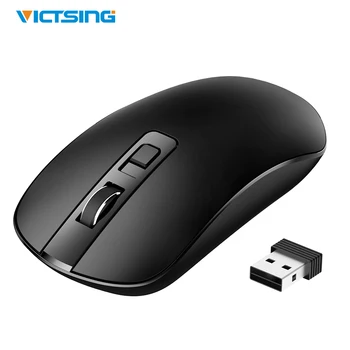 VicTsing Ultra-thin 2.4G Wireless Mouse Silent Buttons with USB Nano Receiver 800/1200/1600 DPI for PC Laptop Tablet Computer
VicTsing Ultra-thin 2.4G Wireless Mouse Silent Buttons with USB Nano Receiver 800/1200/1600 DPI for PC Laptop Tablet Computer
