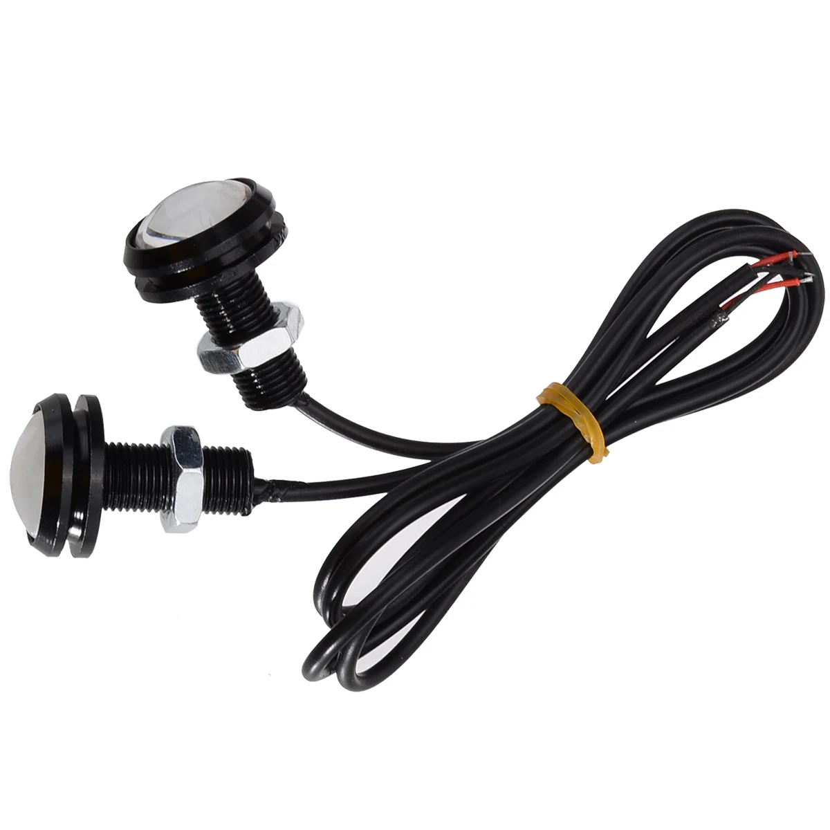 2pcs/set 23mm Red LED 12V Eagle Eye Brake Running Light Stop Parking Tail Signal Light Universal For Motorcycle Car