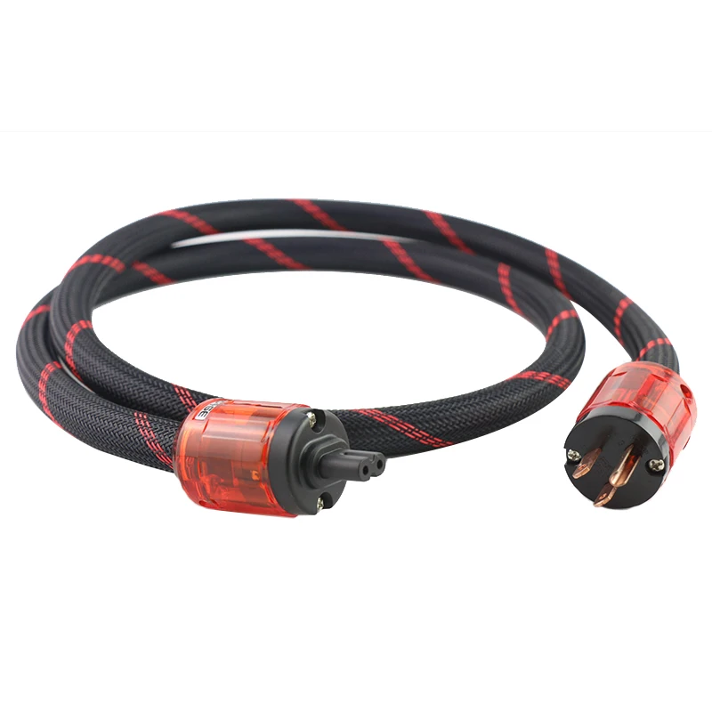 Copper US Power Cord Cable With Figure 8 IEC Female socket Audiophile HIFI Power Cable
Copper US Power Cord Cable With Figure 8 IEC Female socket Audiophile HIFI Power Cable