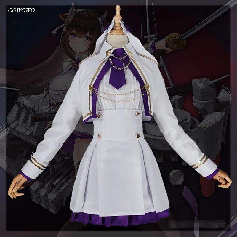 

Anime! Azur Lane Kashino SR Battle Suit Lovely Uniform Cosplay Costume Halloween Outfit For Women Custom Made 2020 NEW Free Ship