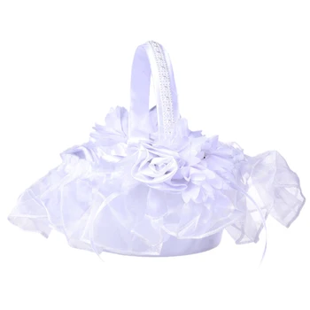 White Pride Hand Scattered Flower Basket Wedding Supplies Woven Lace Flower Girl Candy Basket
White Pride Hand Scattered Flower Basket Wedding Supplies Woven Lace Flower Girl Candy Basket