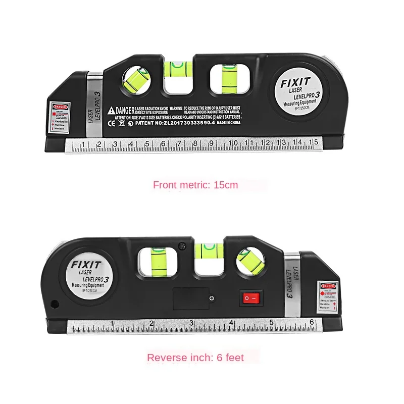 Spirit level multifunctional household infrared decorative cross curve right angle horizontal high precision measuring device
Spirit level multifunctional household infrared decorative cross curve right angle horizontal high precision measuring device