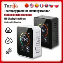 CO2 Sensor CO2 Meter Carbon Dioxide Detector Multifunctional Thermohygrometer Humidity Gas Analyzer Digital Air Quality Monitor
CO2 Sensor CO2 Meter Carbon Dioxide Detector Multifunctional Thermohygrometer Humidity Gas Analyzer Digital Air Quality Monitor