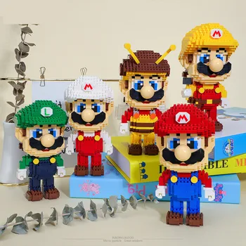 Balody 5 Models Marioe cat Bros micro Toys Cartoon Diamond mini micro Luigei Blocks Building Bricks Game kids toys children sets
Balody 5 Models Marioe cat Bros micro Toys Cartoon Diamond mini micro Luigei Blocks Building Bricks Game kids toys children sets