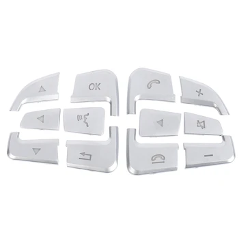Car Steering Wheel Button Trim Cover Aluminum Alloy Decoration Stickers Replacement for Benz (12Pcs)
Car Steering Wheel Button Trim Cover Aluminum Alloy Decoration Stickers Replacement for Benz (12Pcs)