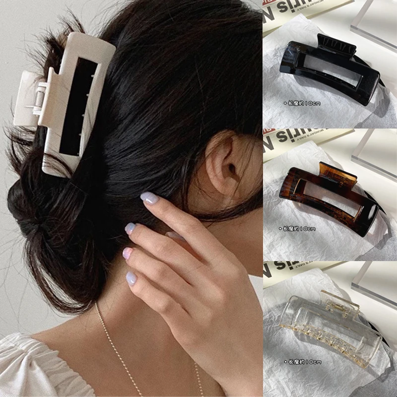 Ruoshui Woman Acrylic Hair Claws Women Transparent Hairpins Hair Clips Crab Headwear Ornaments Hairpins Hair Accessories
Ruoshui Woman Acrylic Hair Claws Women Transparent Hairpins Hair Clips Crab Headwear Ornaments Hairpins Hair Accessories