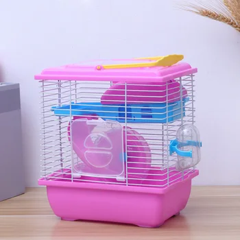 1Pc Hamster Cage Double Layer Multifunction Creative Villa Cage Pets House for Small Pets 
1Pc Hamster Cage Double Layer Multifunction Creative Villa Cage Pets House for Small Pets