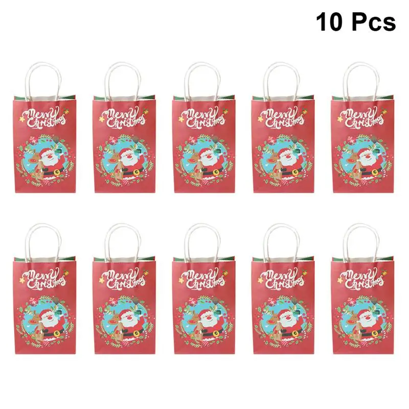 cute christmas cartoon portable party favors gift pouch paper