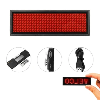 LED Mini Digital Display Programmable Rechargeable Scrolling Name Message Tag Badge Sign Moving Display Languages For Event DIY
LED Mini Digital Display Programmable Rechargeable Scrolling Name Message Tag Badge Sign Moving Display Languages For Event DIY