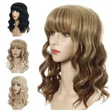 JOY&BEAUTY Synthetic Wig for Women Short Wavy Wig with Bangs Natural Golden Hair Bob Wig Daily Heat Resistant Fiber Cosplay Wig
JOY&BEAUTY Synthetic Wig for Women Short Wavy Wig with Bangs Natural Golden Hair Bob Wig Daily Heat Resistant Fiber Cosplay Wig