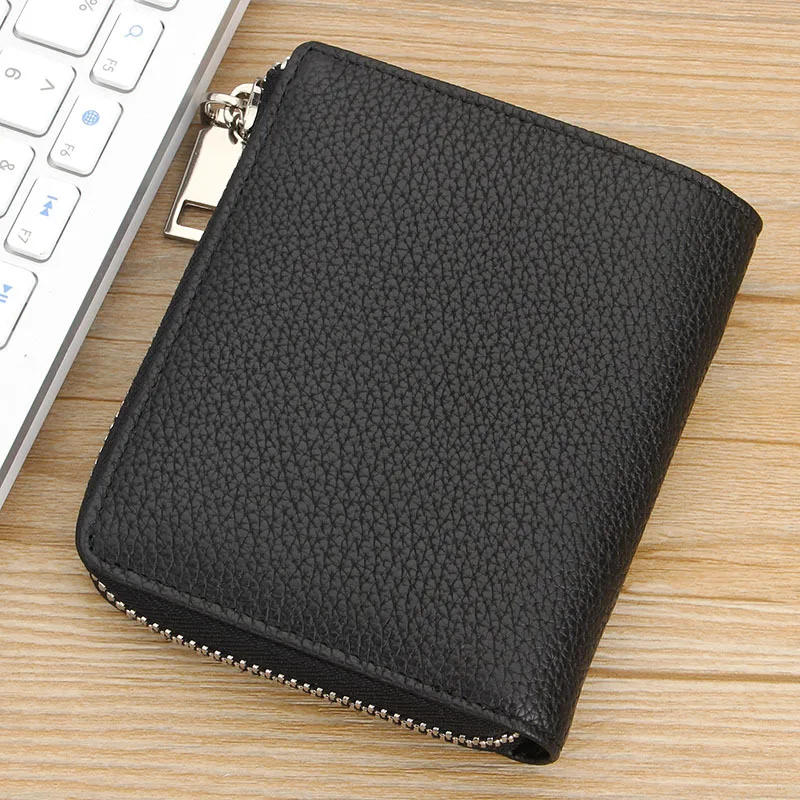 MEN'S Wallet Short Genuine Leather Zipper Multi-functional Driving License Wallet Full-grain Leather New Style Men's pi qian jia
MEN'S Wallet Short Genuine Leather Zipper Multi-functional Driving License Wallet Full-grain Leather New Style Men's pi qian jia