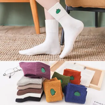 Socks Women Tube High Screw Type Beautifully Embroidered Cartoon Little Dinosaur Cotton Japanese-Style Pure
Socks Women Tube High Screw Type Beautifully Embroidered Cartoon Little Dinosaur Cotton Japanese-Style Pure