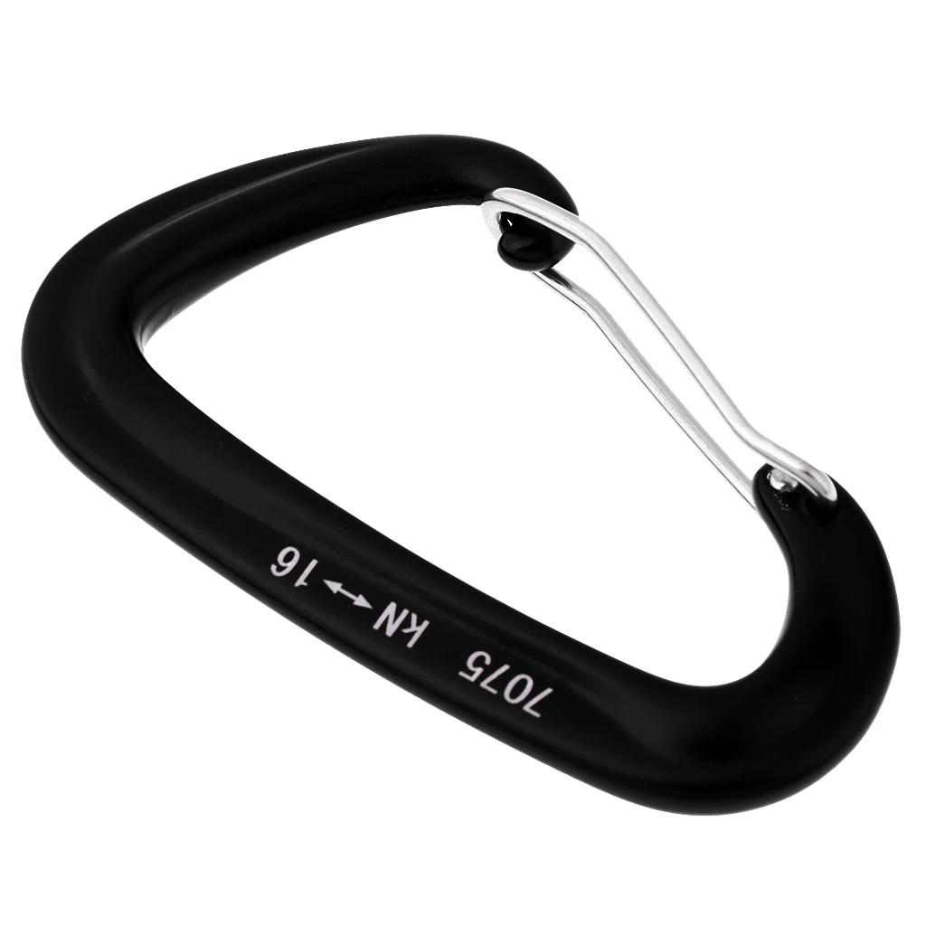 Aluminum Wire Gate Hammock Safety Carabiner D Type Keychain Buckle for Backpacking Trekking Rock Climbing Caving Rappelling Aluminum Wire Gate Hammock Safety Carabiner D Type Keychain Buckle for Backpacking Trekking Rock Climbing Caving Rappelling
