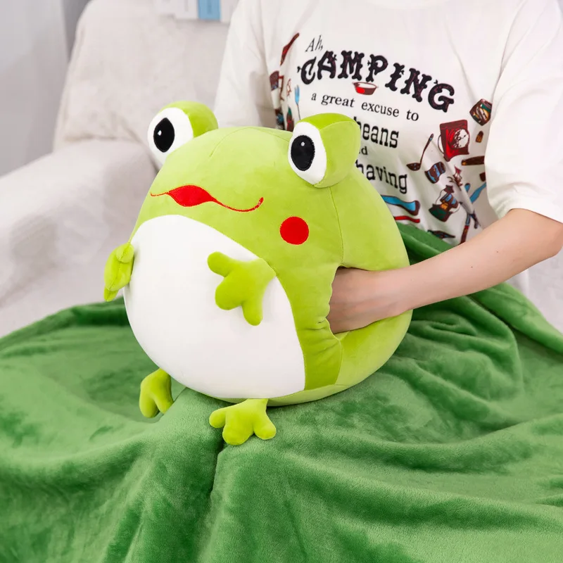 Creative Network Red Plush Toys Soft Adorable Frog Three-in-One Pillow Multi-functional Hand Warmer Airable Blanket Customizable
Creative Network Red Plush Toys Soft Adorable Frog Three-in-One Pillow Multi-functional Hand Warmer Airable Blanket Customizable