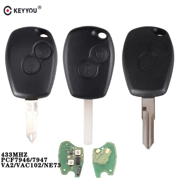 KEYYOU 2 Buttons Remote Control Key Cover for Renault Duster Modus Clio 3 Twingo DACIA Logan Sandero Kangoo 433MHz ID46 Chip
KEYYOU 2 Buttons Remote Control Key Cover for Renault Duster Modus Clio 3 Twingo DACIA Logan Sandero Kangoo 433MHz ID46 Chip
