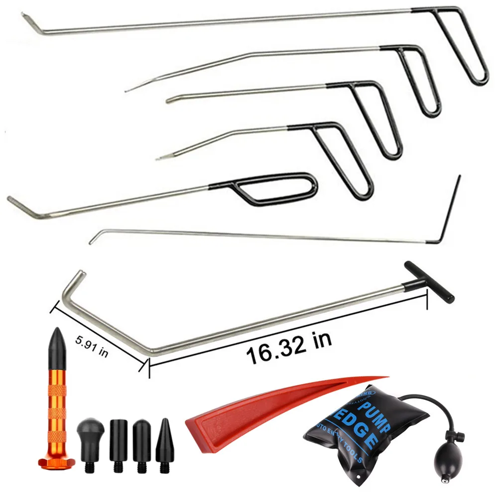 RODS KITS PAINTLESS DENT REPAIR PULLER TOOLS PUSH RODS TAP DOWN & PUMP WEDGE HAND TOOLS SET
RODS KITS PAINTLESS DENT REPAIR PULLER TOOLS PUSH RODS TAP DOWN & PUMP WEDGE HAND TOOLS SET