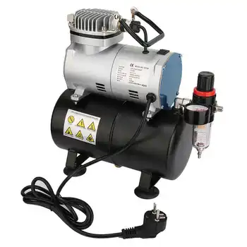 1/6 Horsepower Airbrush Compressor Single Cylinder Piston Air Compressor with tank EU 220V Air Compressor high quality 
1/6 Horsepower Airbrush Compressor Single Cylinder Piston Air Compressor with tank EU 220V Air Compressor high quality