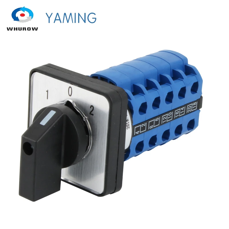 Universal Rotary LW26-20/5 Three Positions Five Poles Dual Power Combination Rotation Signal 20A Cam Switch
Universal Rotary LW26-20/5 Three Positions Five Poles Dual Power Combination Rotation Signal 20A Cam Switch