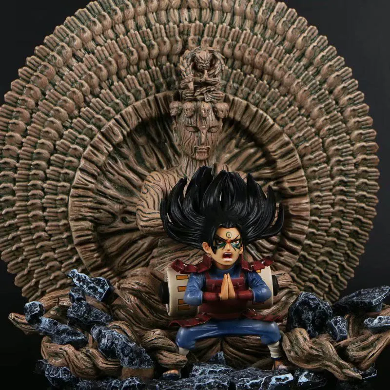 Аниме 1/8 масштаб нарисованная фигурка Наруто шодай Хокаге Битва вер. Senju Hashirama ПВХ