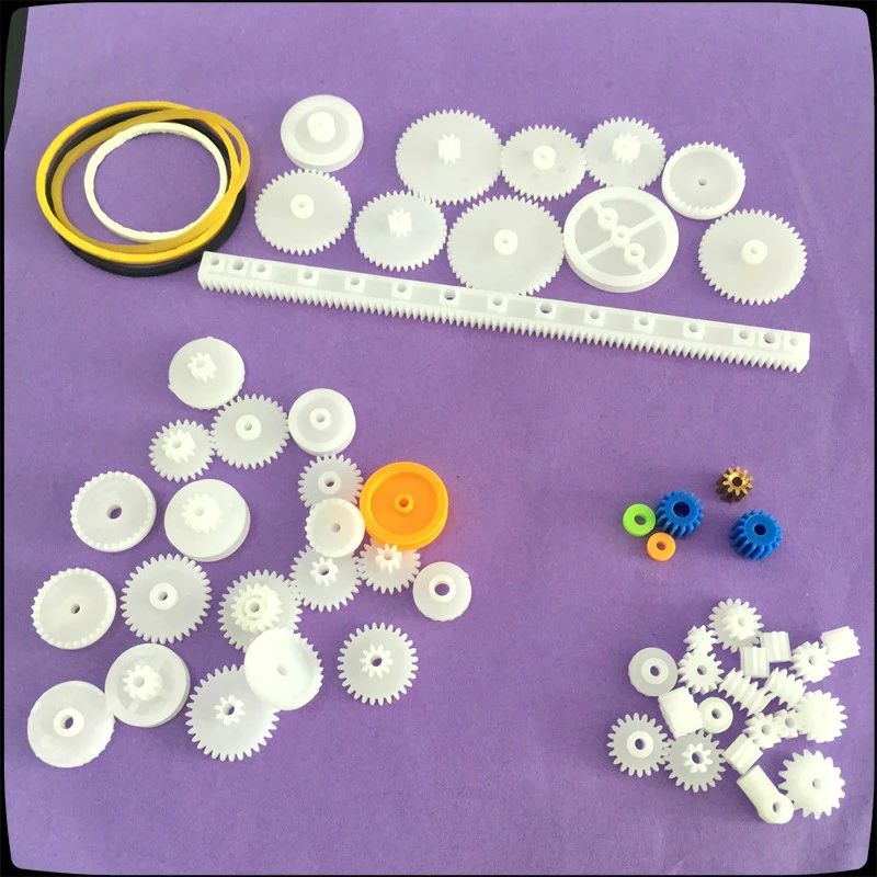 60pcs Plastic Gear Set DIY Rack Pulley Belt Worm K012 Single Double Gears Drop Shipping
60pcs Plastic Gear Set DIY Rack Pulley Belt Worm K012 Single Double Gears Drop Shipping