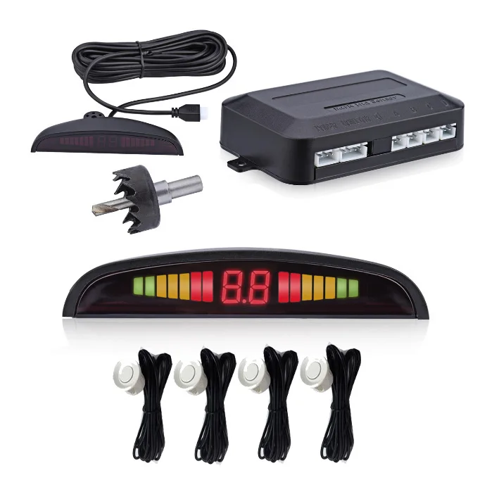 New Car Auto Parktronic LED Parking Sensor With 4 Sensors Reverse Backup Car Parking Monitor Detector System Display
New Car Auto Parktronic LED Parking Sensor With 4 Sensors Reverse Backup Car Parking Monitor Detector System Display