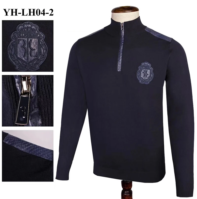 Billionaire Sweater Snake skin men's 2019 winter new Business warm zipper Fashion casual big size M-4XL free shipping
Billionaire Sweater Snake skin men's 2019 winter new Business warm zipper Fashion casual big size M-4XL free shipping