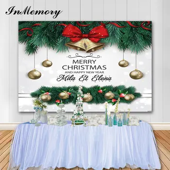 InMemory Christmas Backdrop Bell Tree Customized Name Photo Background Kids Adults Happy New Year Studio Props
InMemory Christmas Backdrop Bell Tree Customized Name Photo Background Kids Adults Happy New Year Studio Props