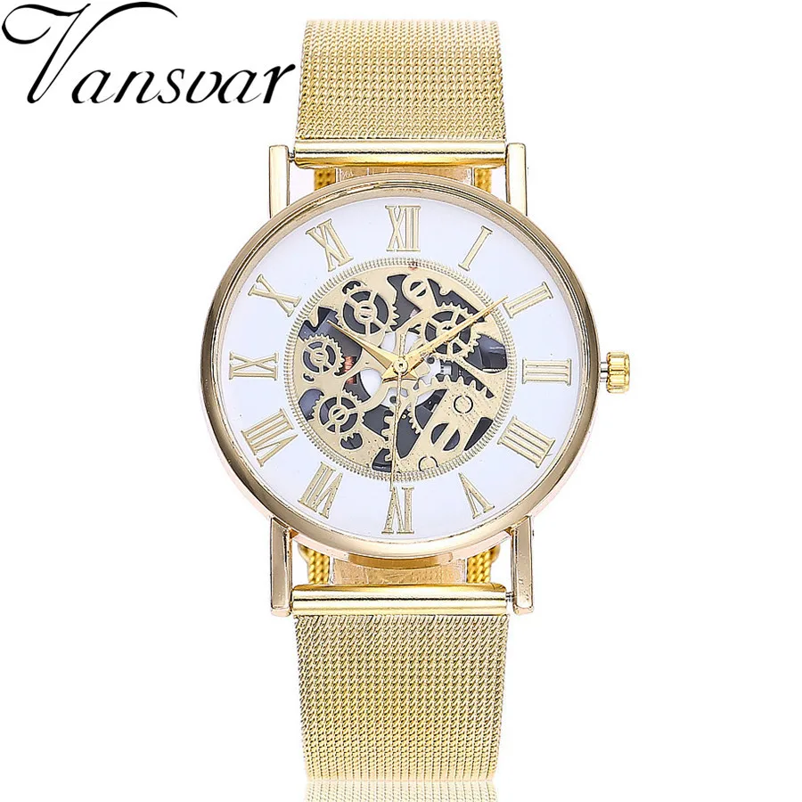 2019 New Women Watch Gold Fashionable Hollow Gear Roman Digital Men's/Women's Ribbon Watch Quartz Watch
2019 New Women Watch Gold Fashionable Hollow Gear Roman Digital Men's/Women's Ribbon Watch Quartz Watch