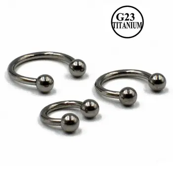 CHUANCI 2 PCS G23 Titanium Circular Barbell Horseshoe Ring Nose Hoop Ear Cartilage Tragus Piercing Labret Ring Jewelry
CHUANCI 2 PCS G23 Titanium Circular Barbell Horseshoe Ring Nose Hoop Ear Cartilage Tragus Piercing Labret Ring Jewelry