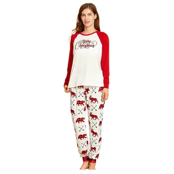 pijama de seda for Christmas Printed Two-piece Soft Home Wear Pajamas Mom Set пижама sleep tops pyjamas women Winter long sleeve
pijama de seda for Christmas Printed Two-piece Soft Home Wear Pajamas Mom Set пижама sleep tops pyjamas women Winter long sleeve
