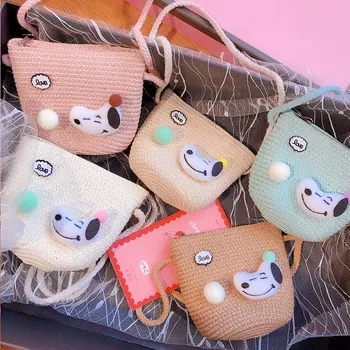 INS Cartoon Dog Straw Bags Children Single Inclined Shoulder Bags Exquisiteness Kids Cartoon Coin Purses Cute Handbags
INS Cartoon Dog Straw Bags Children Single Inclined Shoulder Bags Exquisiteness Kids Cartoon Coin Purses Cute Handbags