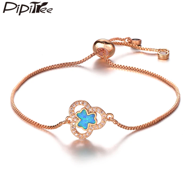 Pipitree Trendy Blue Opal Bracelet Clear CZ Zircon Plant Clover Charm Bracelets Women Slider Chain Crystal Jewelry Birthday Gift
Pipitree Trendy Blue Opal Bracelet Clear CZ Zircon Plant Clover Charm Bracelets Women Slider Chain Crystal Jewelry Birthday Gift
