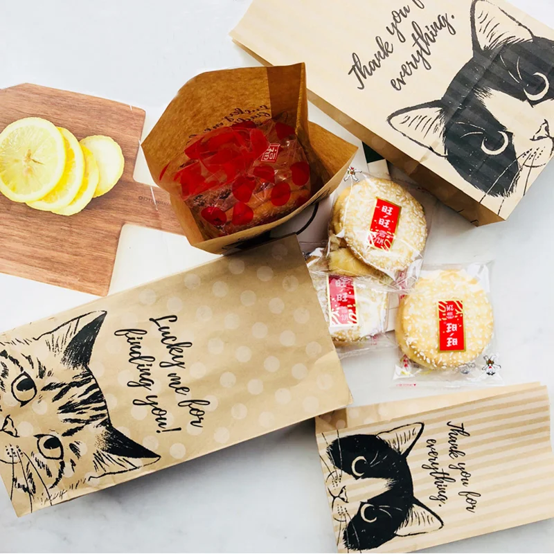 2019 new 10pcs gift bag Candy cookies kraft paper gift packing Wedding home Party birthday gift packaging cat pattern
2019 new 10pcs gift bag Candy cookies kraft paper gift packing Wedding home Party birthday gift packaging cat pattern