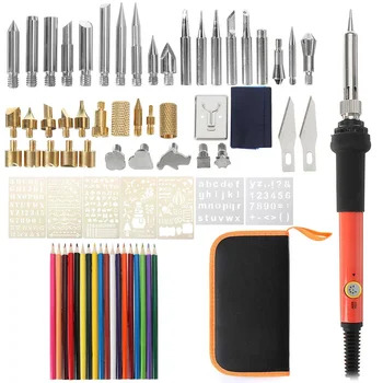 71PCS/Set 60W Electric Soldering Iron Tips Kit Temperature Adjustable Engraving Tool Pencils Welding Equipment Tools Woodworking
71PCS/Set 60W Electric Soldering Iron Tips Kit Temperature Adjustable Engraving Tool Pencils Welding Equipment Tools Woodworking