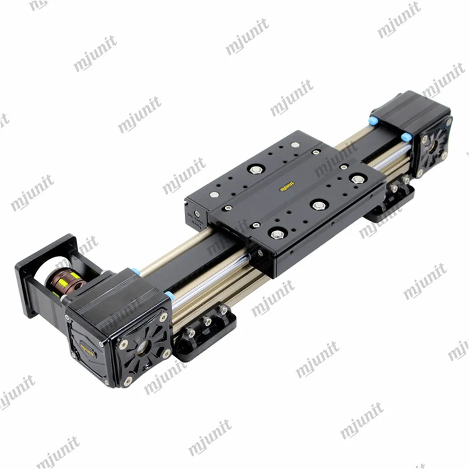 

mjunit high-speed silent synchronous belt module with long length 6m stroke size detection reciprocating linear guide rail