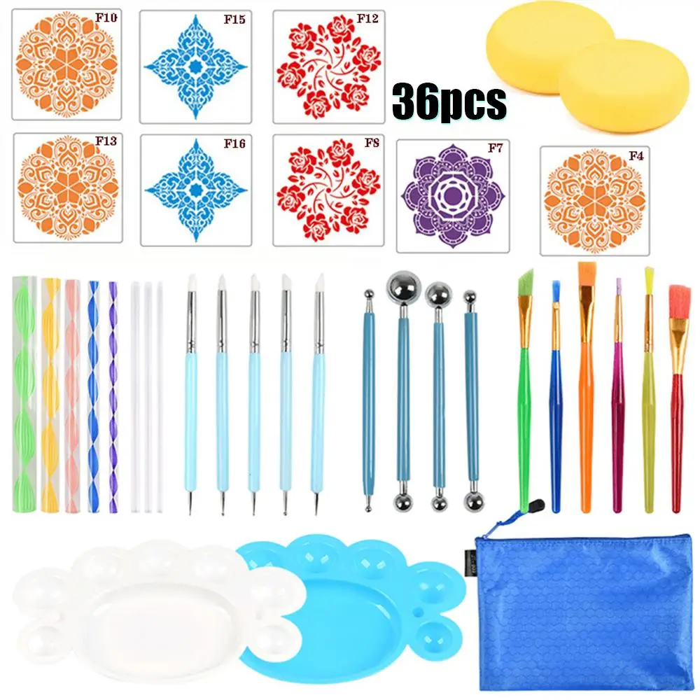 Mandala Dotting Painting Tools Acrylic Nail Art Tool Handwork Tools Set Engraving Pottery Ultra-Light with Stencils
Mandala Dotting Painting Tools Acrylic Nail Art Tool Handwork Tools Set Engraving Pottery Ultra-Light with Stencils